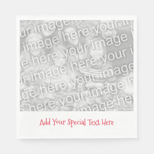 Serviette En Papier Photo personnalisée ou image de votre papier texte