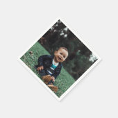 Serviette En Papier Photo personnalisée personnalisée (Coin)