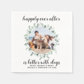 Serviette En Papier Photo Personnalisée Pour Animaux De Compagnie Heur (Devant)