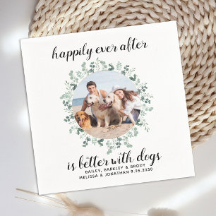 Serviette En Papier Photo Personnalisée Pour Animaux De Compagnie Heur
