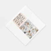 Serviette En Papier Photo Pink Happy Mothers Day (Coin)