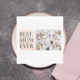 Serviette En Papier Photo Pink Happy Mothers Day