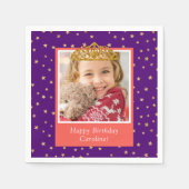 Serviette En Papier Photo pour enfant personnalisée Happy Birthday Gol (Devant)