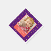 Serviette En Papier Photo pour enfant personnalisée Happy Birthday Gol (Coin)