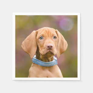 Serviette En Papier Photo puppyeyed mignonne de chiot de chien de