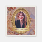 Serviette En Papier Photo Rococo Soft Renaissance Gold Fête des mariée (Devant)