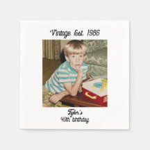 Photo Vintage Personnalisé Anniversaire