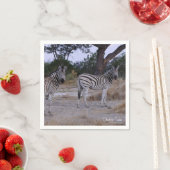 Serviette En Papier Photo Zebra Double Take (En situation)