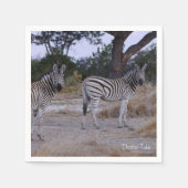 Serviette En Papier Photo Zebra Double Take (Devant)
