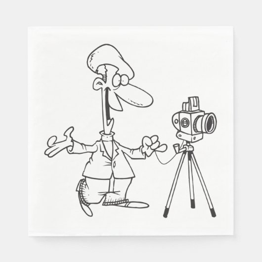 Serviette En Papier Photographe (Devant)