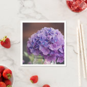 Serviette En Papier Photographie d'une Hydrangea pourpre rustique dans (En situation)