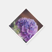 Serviette En Papier Photographie d'une Hydrangea pourpre rustique dans (Coin)