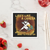 Serviette En Papier Photographie - La vie comme une caméra photographe (En situation)