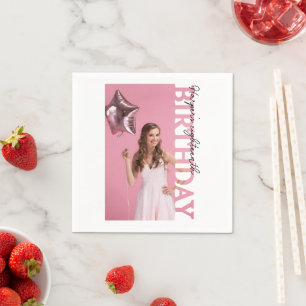 Serviette En Papier Photos de fête pour les 18 ans