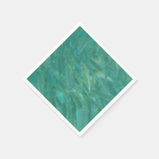 Serviette En Papier Photos de poissons sous-marins (Coin)