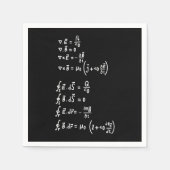 Serviette En Papier Physique Math Formule Étudiants Enseignant Invitat (Devant)