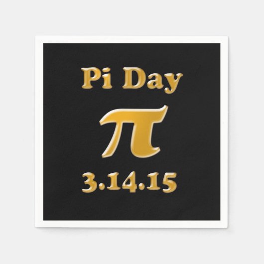 Serviette En Papier Pi Day 2015 Papier serviettes (Devant)
