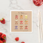Serviette En Papier Pi Day Menu Cute Funny Math (En situation)