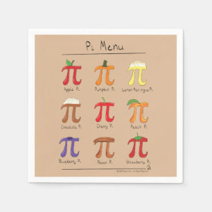 Serviette En Papier Pi Day Menu Cute Funny Math