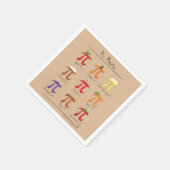 Serviette En Papier Pi Day Menu Cute Funny Math (Coin)