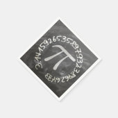 Serviette En Papier Pi Day PiDay Chalkboard Education (Coin)