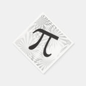 Serviette En Papier Pi Day Rétro Symbole Pi Papier Papier (Coin)