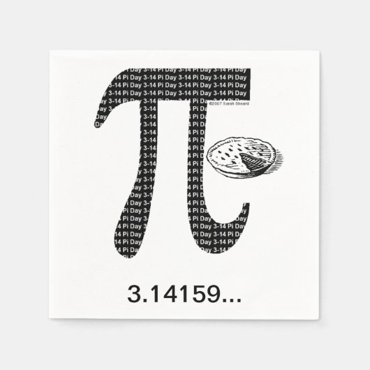 Serviette En Papier Pi One Pie (Devant)