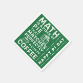 Serviette En Papier Pi Symbole math est morceau de tarte Happy Pi Day  (Coin)