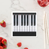 Serviette En Papier Piano (En situation)