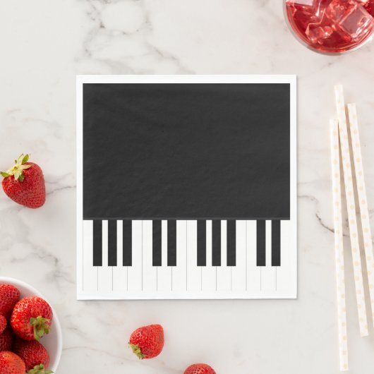 SERVIETTE EN PAPIER PIANO (En situation)