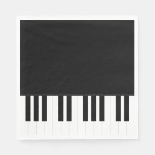 SERVIETTE EN PAPIER PIANO