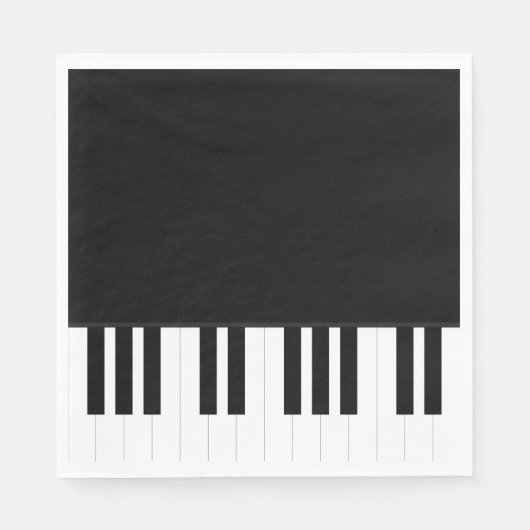 SERVIETTE EN PAPIER PIANO (Devant)