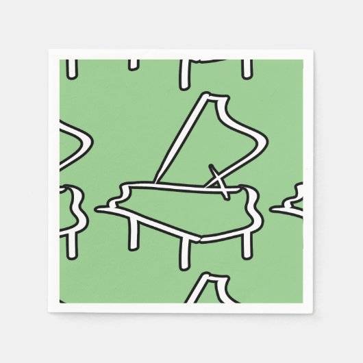 Serviette En Papier Piano (Devant)