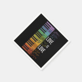 Serviette En Papier piano arc-en-ciel (Coin)