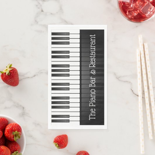 Serviette En Papier Piano Clavier Design Serviettes clients serviettes (En situation)
