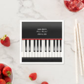 Serviette En Papier Piano Considérant Clavier de réception (En situation)