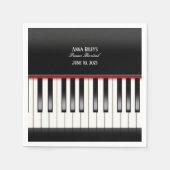 Serviette En Papier Piano Considérant Clavier de réception (Devant)