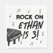 Serviette En Papier Piano Music Anniversaire Papier de fête Napkins (Devant)