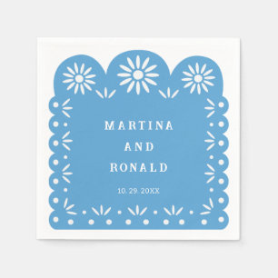 Serviette En Papier PICADO DE PEAU MEXICAIN Bleu