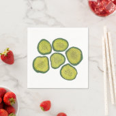 Serviette En Papier Picket Chips Sweet Picks Alimentation Kasher Dill  (En situation)