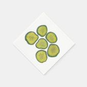 Serviette En Papier Picket Chips Sweet Picks Alimentation Kasher Dill  (Coin)