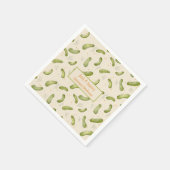 Serviette En Papier Picket de fête d'été Pickle papier Motif Napkin (Coin)