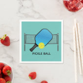 Serviette En Papier Pickle Ball Pickle Ball Design Papier (En situation)
