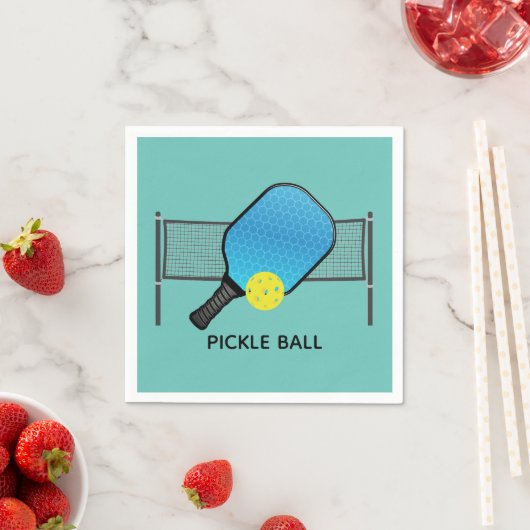 Serviette En Papier Pickle Ball Pickle Ball Design Papier (En situation)