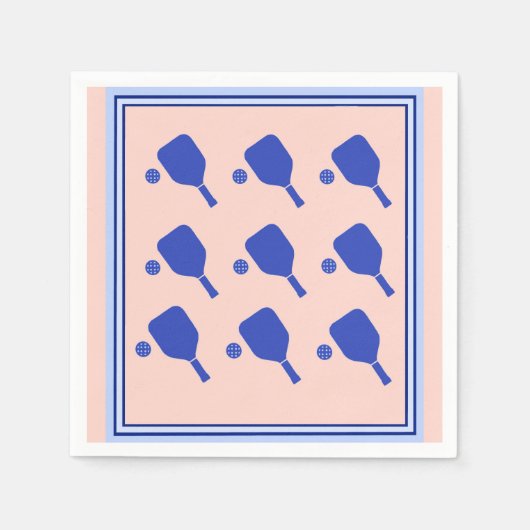 Serviette En Papier Pickleball amusant Napkin (Devant)