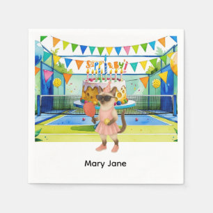 Serviette En Papier Pickleball Anniversaire Fête thème