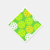 Serviette En Papier Pickleball Anniversaire Soirée Sport Vert (Coin)