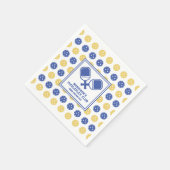 Serviette En Papier Pickleball Club Jardin Pickleball Court Texte pers (Coin)