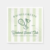 Serviette En Papier Pickleball Country Club | Bachelorette (Devant)