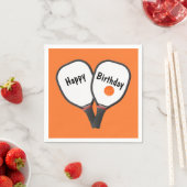 Serviette En Papier Pickleball et paddle d'anniversaire (En situation)